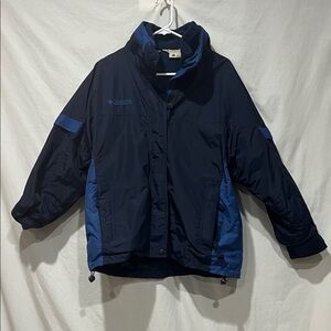 Columbia Kids Dark and Light Blue Puffer Ski Snow Jacket